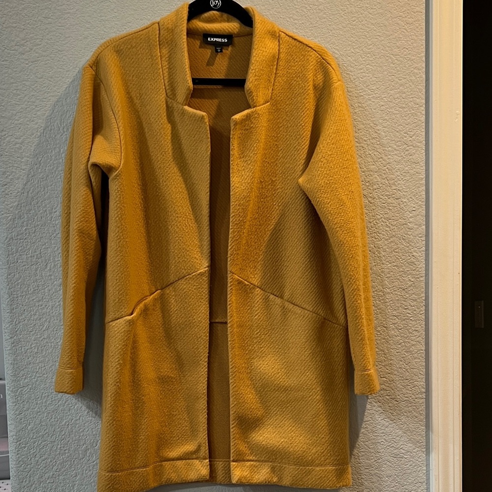 Express Tailored Knit Blazer - Camel